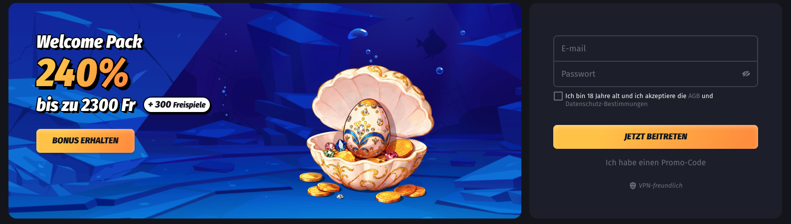 winshark casino schweiz